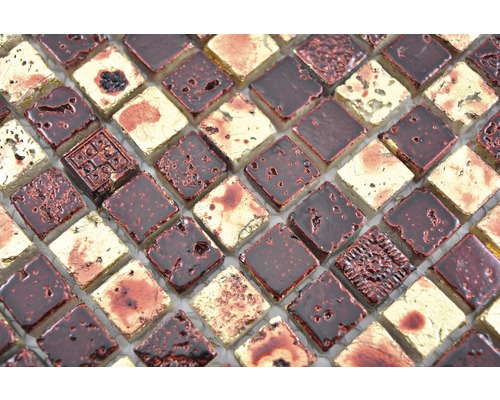 Carreaux de mosaïque en verre et métal