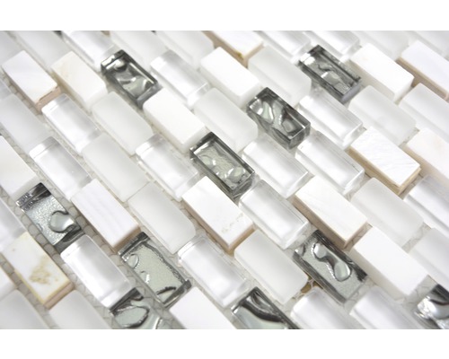 Carreaux de mosaïque en verre et pierre naturelle