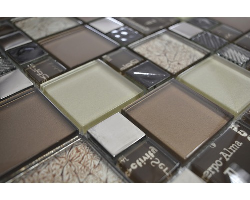 Carreau de mosaïque avec différentes textures