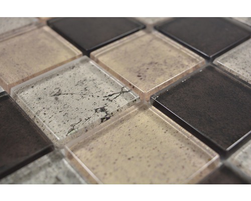 Mosaïque en verre et grès cérame