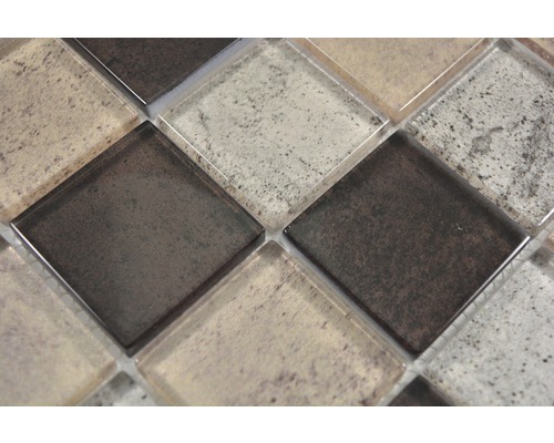 Gros plan de carreaux de mosaïque en verre