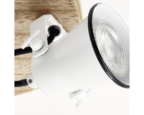 Weisse Deckenleuchte mit verstellbarem Spot zur Beleuchtung von Innenräumen