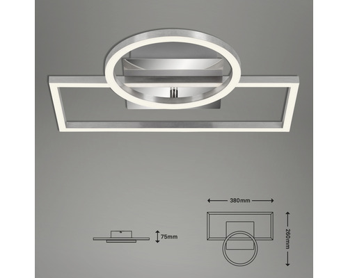 Plafonnier de forme rectangulaire et circulaire