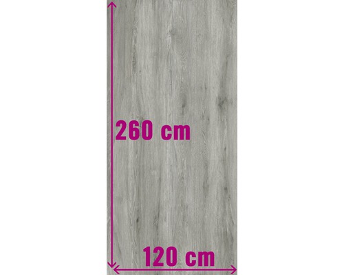 XXL Feinsteinzeug Wand- und Bodenfliese Count Grey 120x260 cm