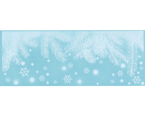 Motif de Noël avec des branches de sapin et des flocons de neige