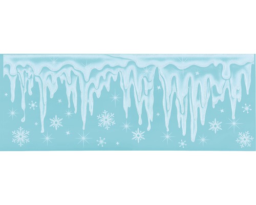 Bordure avec motif glaçons et flocons de neige