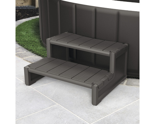 Zweistufige Poolleiter für den einfachen Einstieg in den Pool