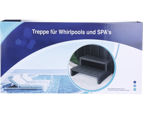 Verpackung einer Treppe für Whirlpools und Spas