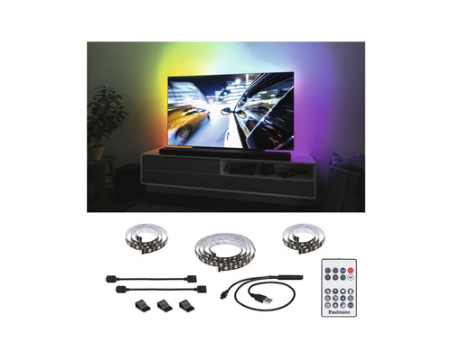 Bande LED EntertainLED USB éclairage pour télévision 55 pouces 2 m