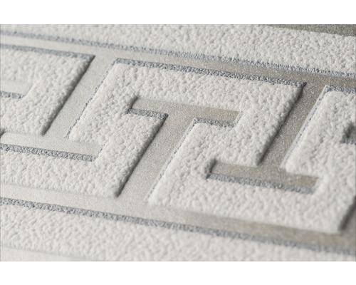 Gros plan d''un papier peint blanc à motif géométrique