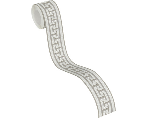 Bordure de papier peint avec motif grec à méandres sur rouleau