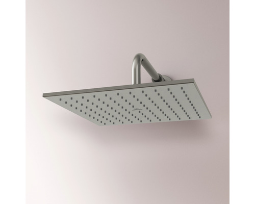 Pomme de douche rectangulaire en métal pour montage mural