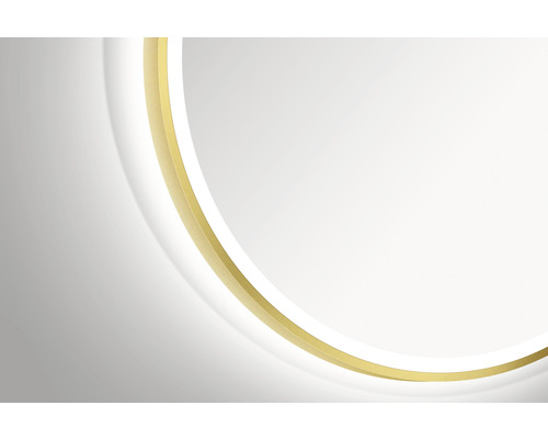 Abstraktes Design mit goldenem Rand und weisser Fläche