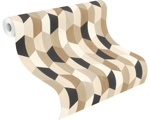 Tapetenrolle mit geometrischem Muster