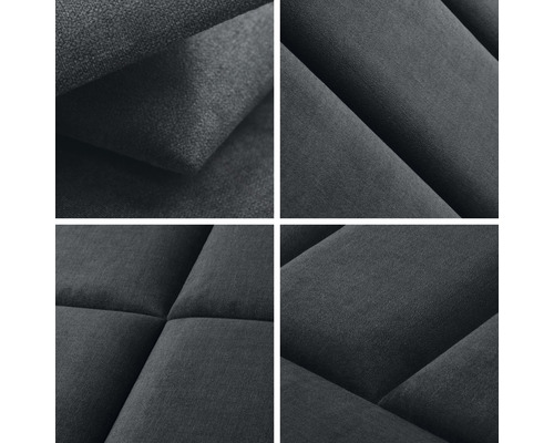 Nahaufnahme einer strukturierten Wandverkleidung aus Stoff