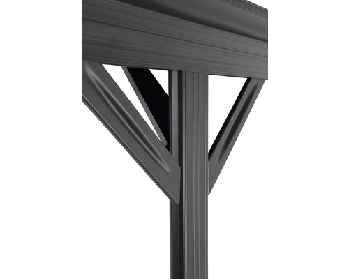 Vue détaillée d''une construction de pavillon en métal