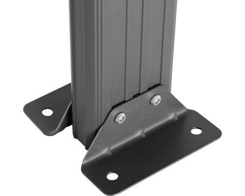Pied de poteau en métal pour fixer un poteau