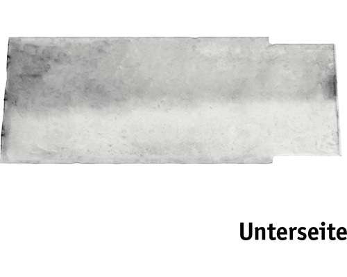 Unterseite einer Duschrinne