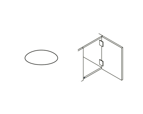 Dessin technique d''une cabine de douche et d''un receveur de douche