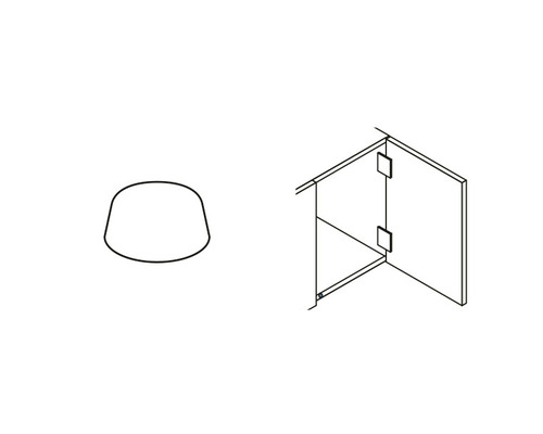 Schéma d''une cabine de douche avec pomme de tête