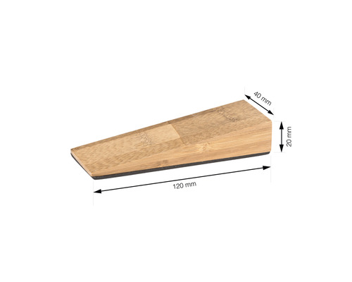 Butoir de porte en bambou, longueur 120 millimètres