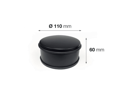 Butoir de porte en métal, diamètre 110 mm, hauteur 60 mm
