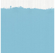 Peinture bleu clair sur un support texturé.