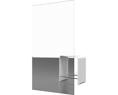 Rehausseur de bureau en verre avec support