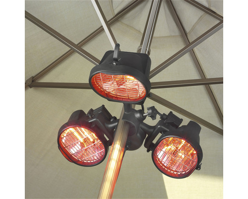 Radiateur de terrasse pour fixation sur un mât de parasol