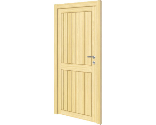 Holztür mit Türgriff