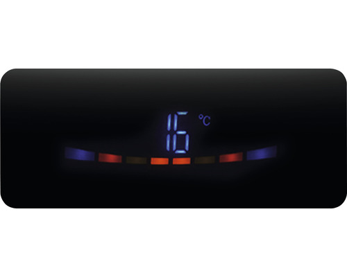 Anzeige mit Temperaturangabe in Grad Celsius