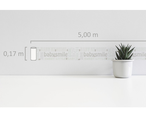 Selbstklebende Bordüre mit Kindermotiven, Länge 5 Meter