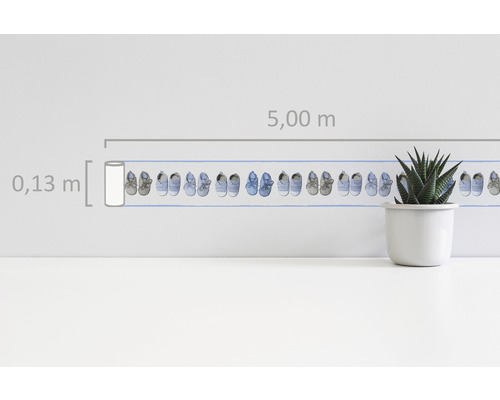 Bordüre mit Babyschuhen, 5,00 m x 0,13 m