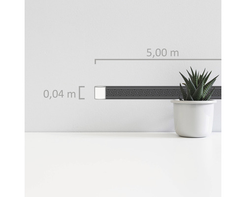 Dekorleiste mit Mäandermuster, 5 Meter Länge und 0,04 Meter Breite