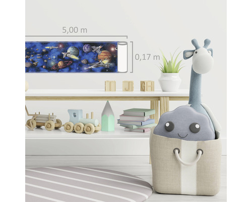 Bordure avec motif spatial, 5,00 m de long et 0,17 m de large