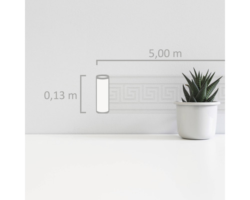 Bordüre mit Mäandermuster, 5 Meter lang und 0,13 Meter breit