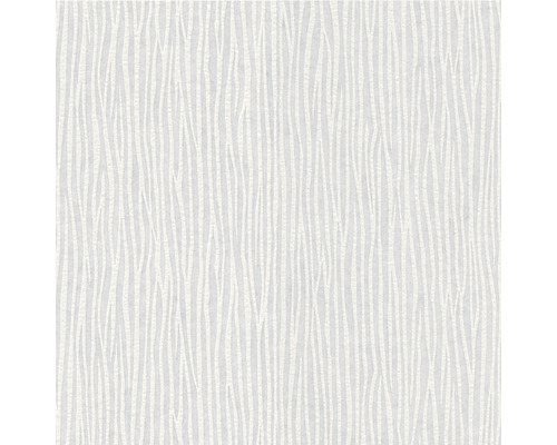 Vliestapete 2440-17 Streifenmuster weiss Tapete mit wellenförmigem Linienmuster