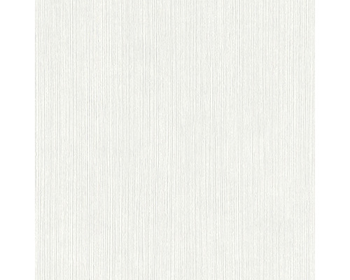 Weiße Strukturtapete mit vertikalem Linienmuster