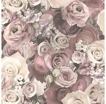 Tapete mit Rosen- und Blumenmuster