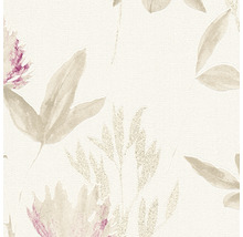 Tapete mit Blättern und Blütenmuster