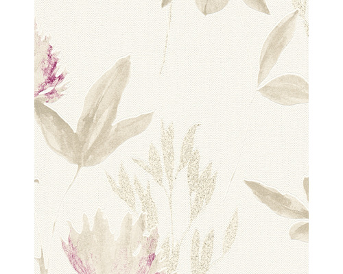 Tapete mit Blättern und Blütenmuster