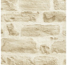 Papier peint avec motif de mur de pierre