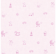 Papier peint intissé 35854-1 jouet rose