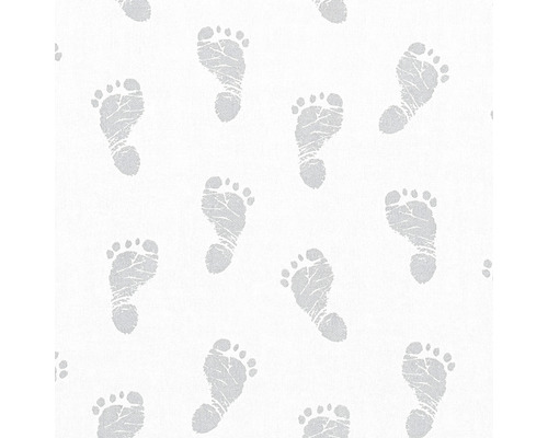 Papier peint avec motif d''empreintes de pieds