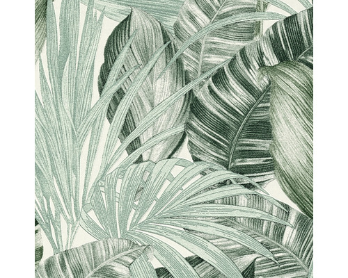 Papier peint à motif de feuilles