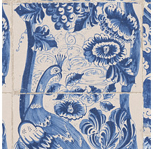 Vliestapete 36923-1 Metropolitan Fliese blau-beige