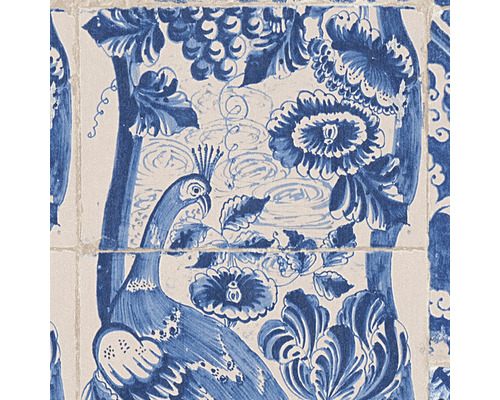 Carreau décoratif avec motif de paon pour la décoration murale