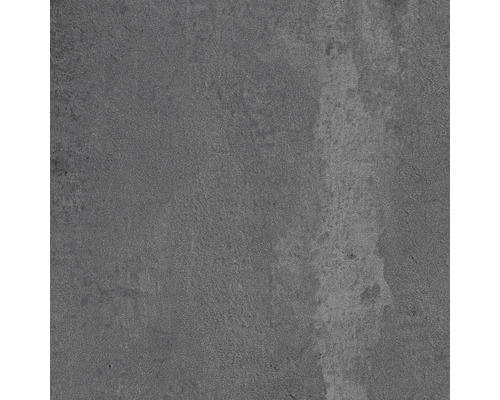 Graue Bodenfliese mit Zementoptik.