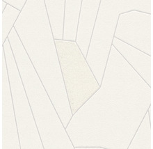 Tapete mit geometrischen Formen in Cremeweiß