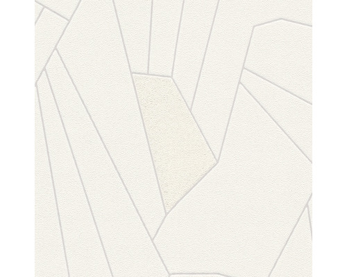 Tapete mit geometrischen Formen in Cremeweiß